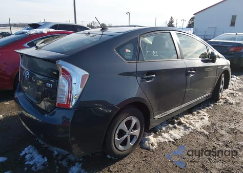 2012 Toyota Prius Three from USA, damaged, VIN JTDKN3DU6C1601632